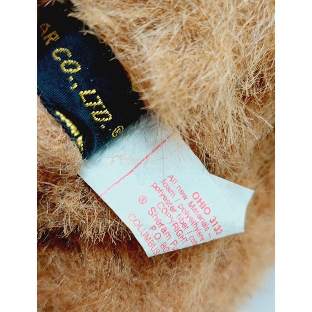 Bremen Bear Company Teddy Bear 14" Jointed Plush Stuffed With Red Collar  1978 - Picture 9 of 12